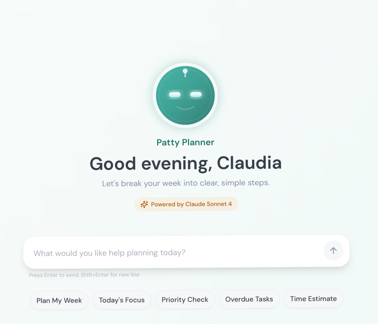 LancerOS Patty Planner — AI agent interface for freelance developers